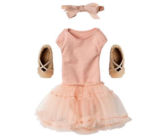 Ballet suit and skirt rose, Size 3