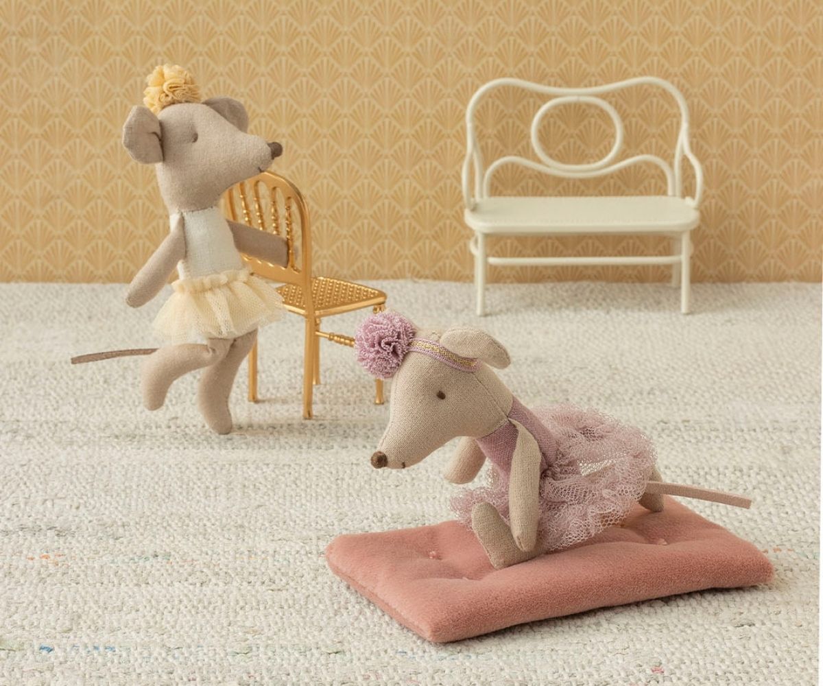 Ballerina mouse, Little sister - Off white