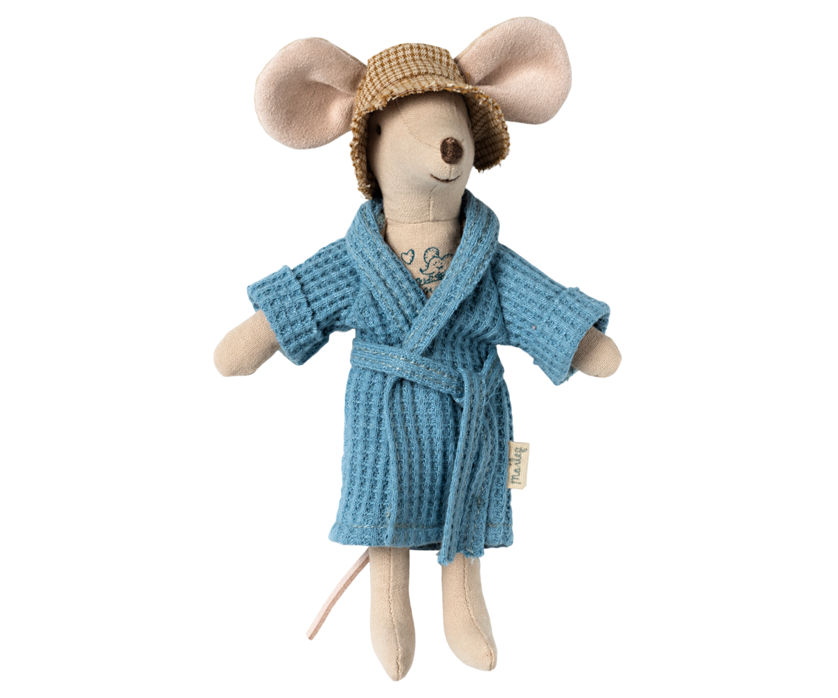 Bathrobe - Dusty Blue, Dad/Mum Mouse