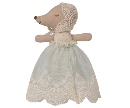 Baby mouse in gown - Mint