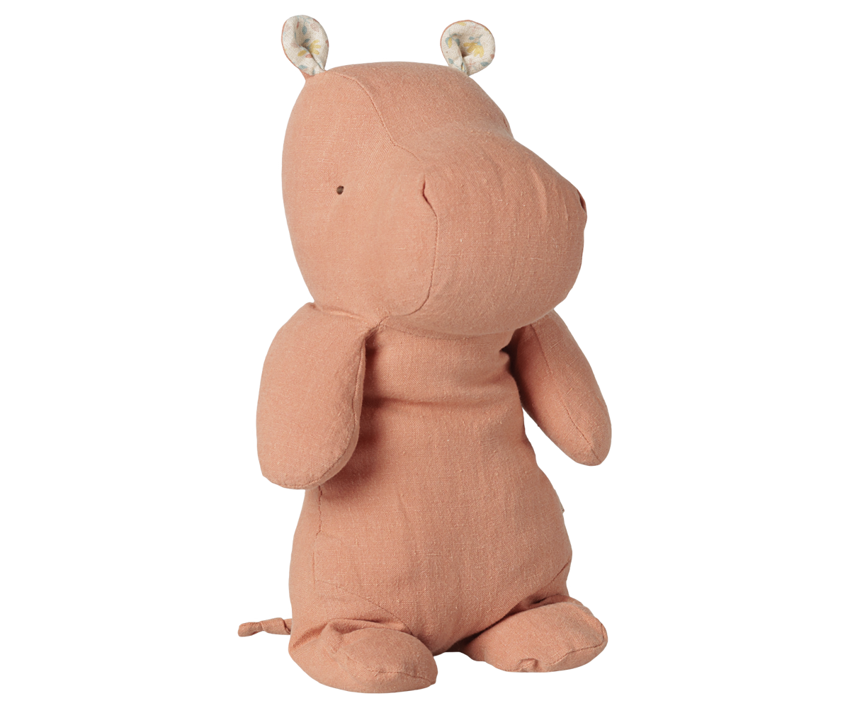 Safari friends, Hippo, Medium - Dusty coral
